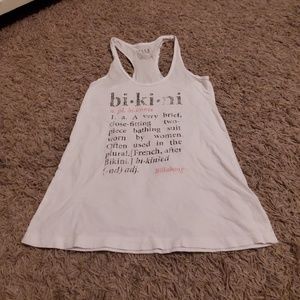 Billabong white tank